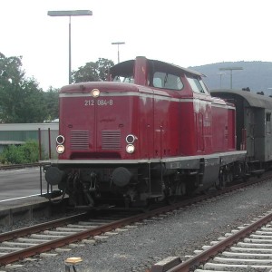 Die V100 der DBK zieht am kommenden Sonntag den Ersten Zug nach Gerabronn