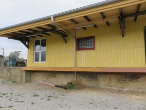 Güterschuppen Bahnhof Gerabronn - Teilansicht